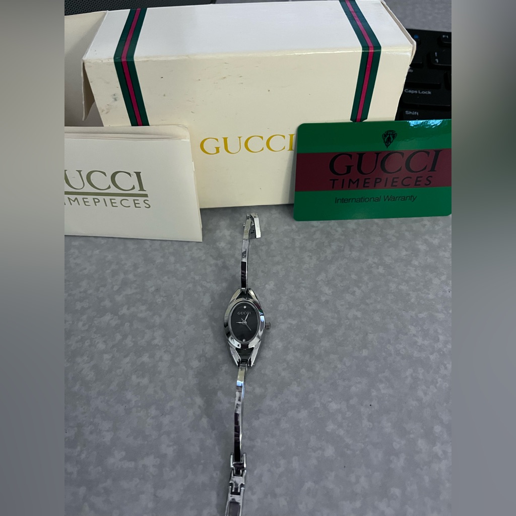 Authentic Gucci Watch In Euc With 2 Diamond Markers